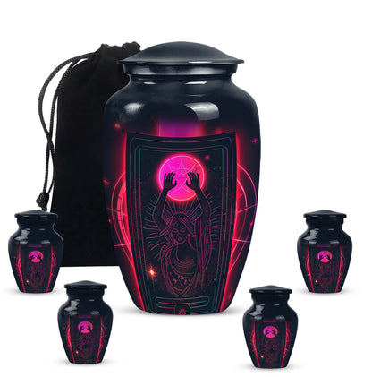 Classic 10-inch Tarot Urn made of aluminium for adult 