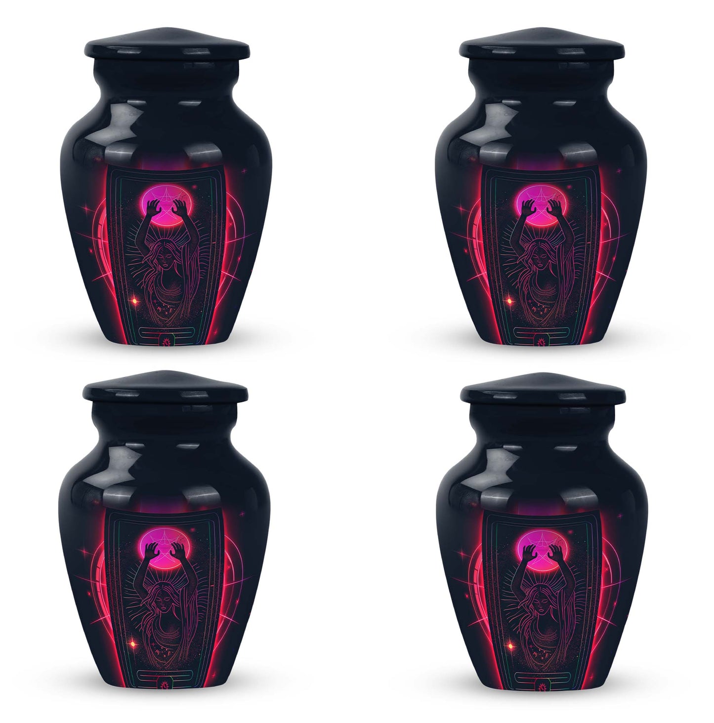 Classic 10-inch Tarot Urn made of aluminium for adult 