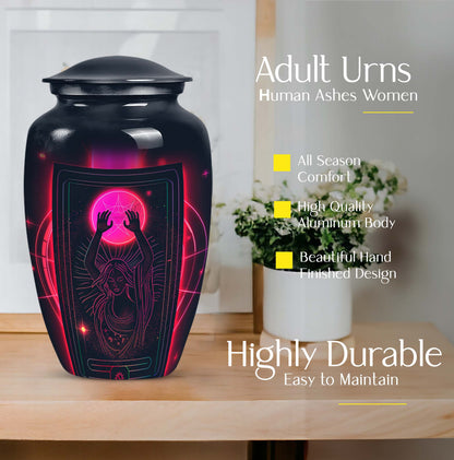 Classic 10-inch Tarot Urn made of aluminium for adult 