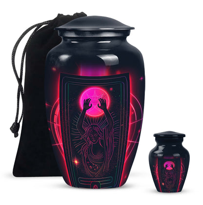 Classic 10-inch Tarot Urn made of aluminium for adult 