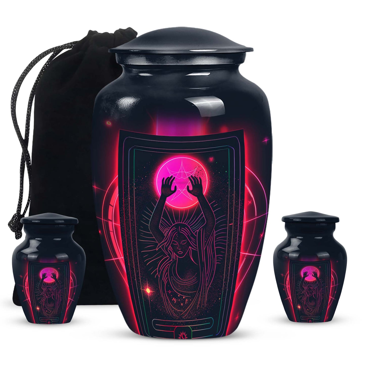 Classic 10-inch Tarot Urn made of aluminium for adult 