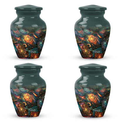 Tarot urn for adult human ashes