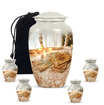 Large Urn with 4 Small Urn