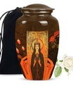 10-inch Tarot Urn, aluminium memorial forever urn.