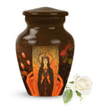 10-inch Tarot Urn, aluminium memorial forever urn.