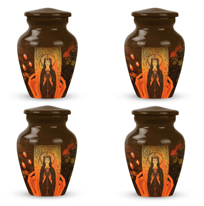 10-inch Tarot Urn, aluminium memorial forever urn.