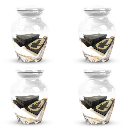 10-inch Tarot Urn in abstract theme.