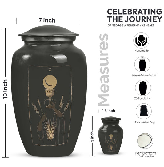  Tarot urn with abstract 