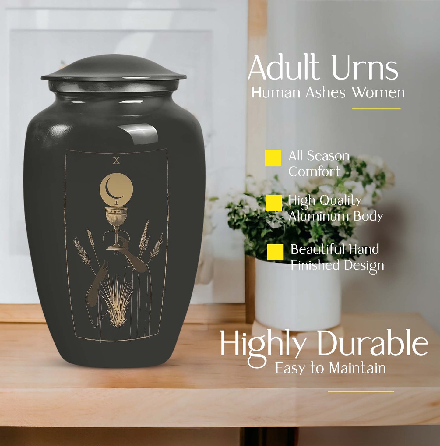  Tarot urn with abstract 