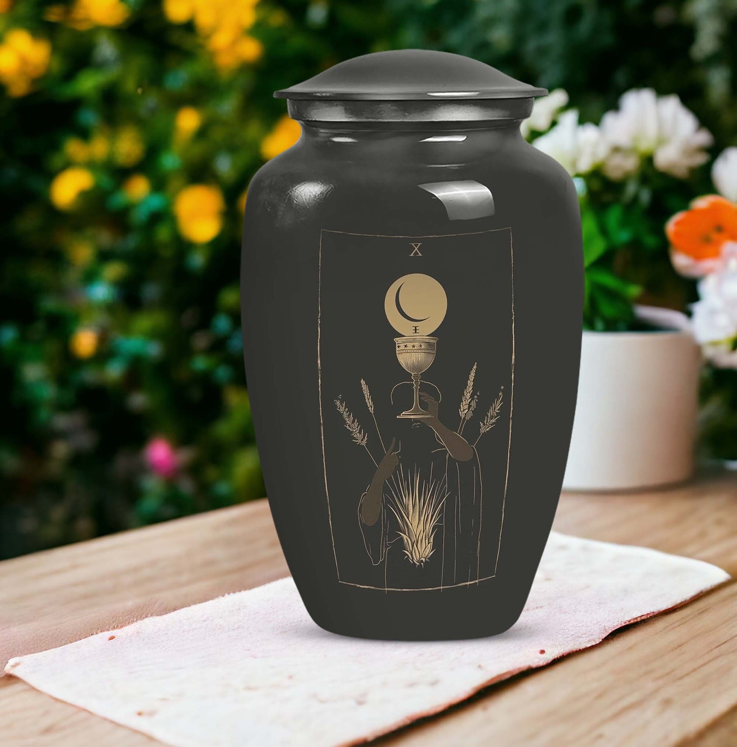  Tarot urn with abstract 