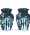 classic chess-themed aluminium cremation urn.
