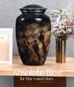 10 inch classic aluminium Chess Urn, a memorial cremation 