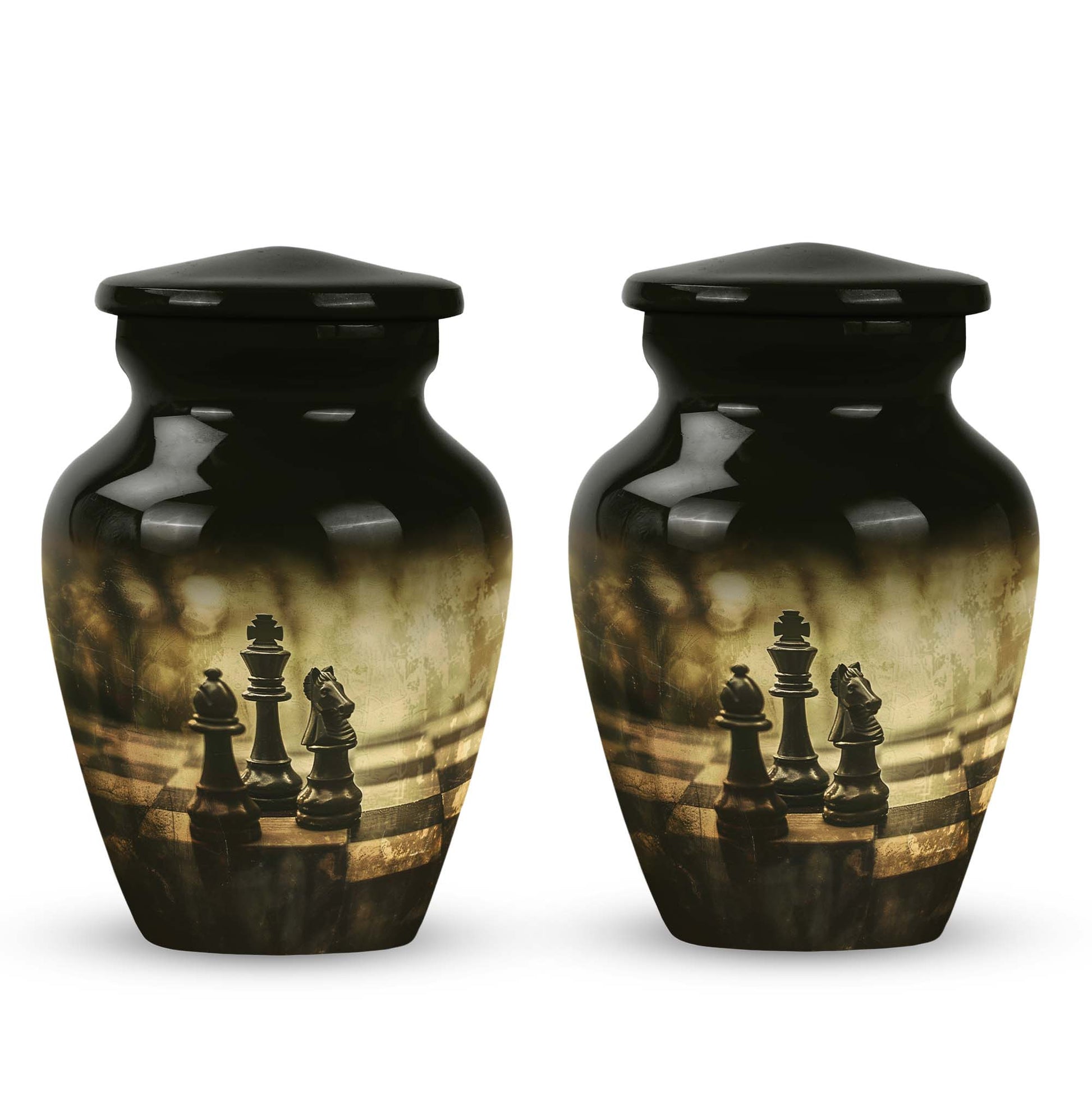 Chess Urn for adult human ashes