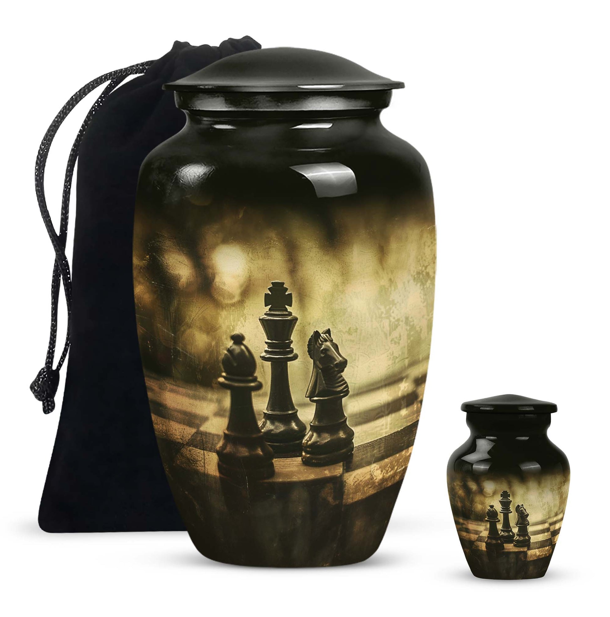 Chess Urn for adult human ashes