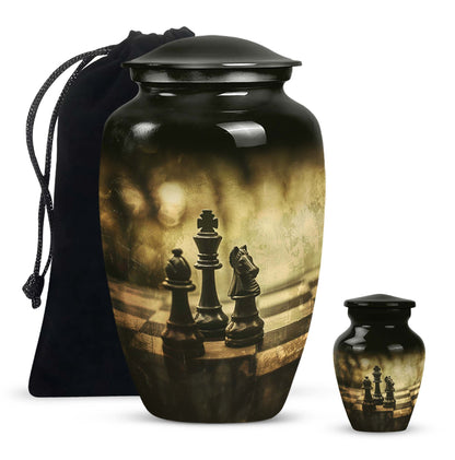 Chess Urn for adult human ashes