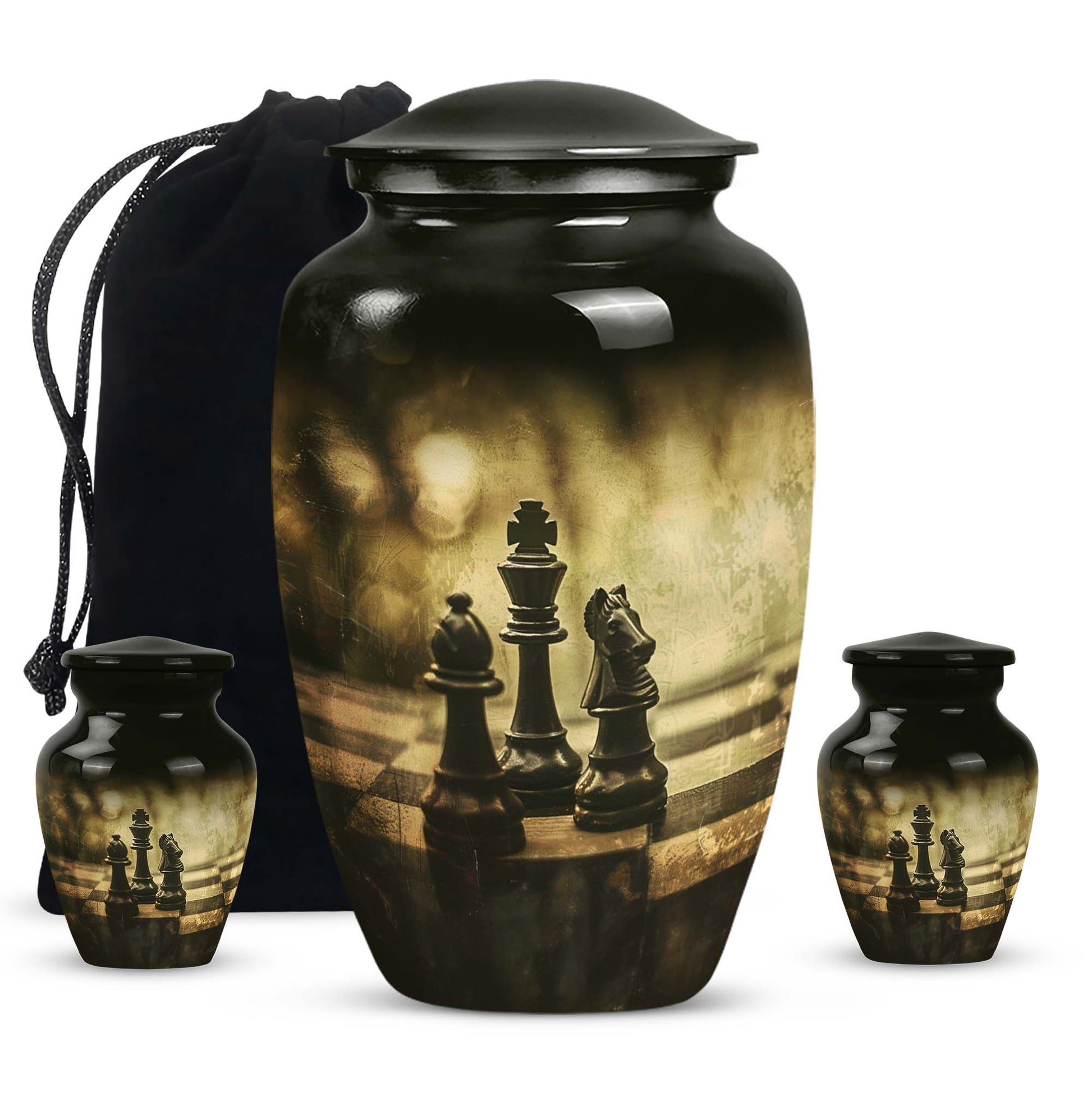 Chess Urn for adult human ashes