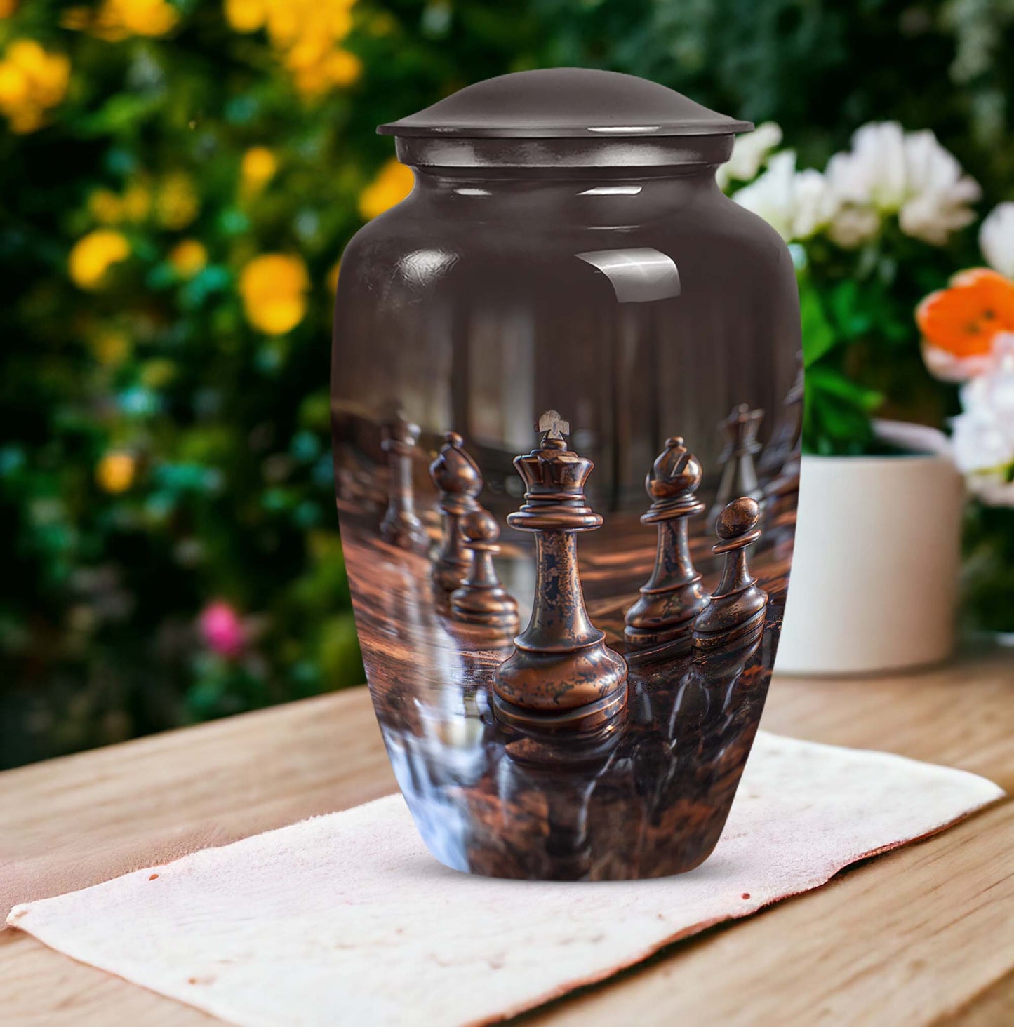 Classic 10-inch Chess Urn 