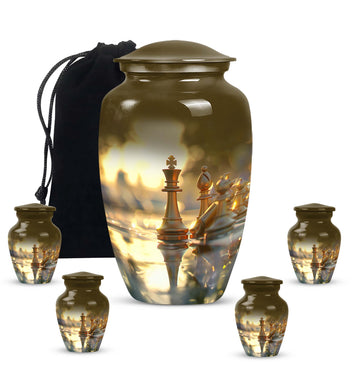 Large Urn with 4 Small Urn