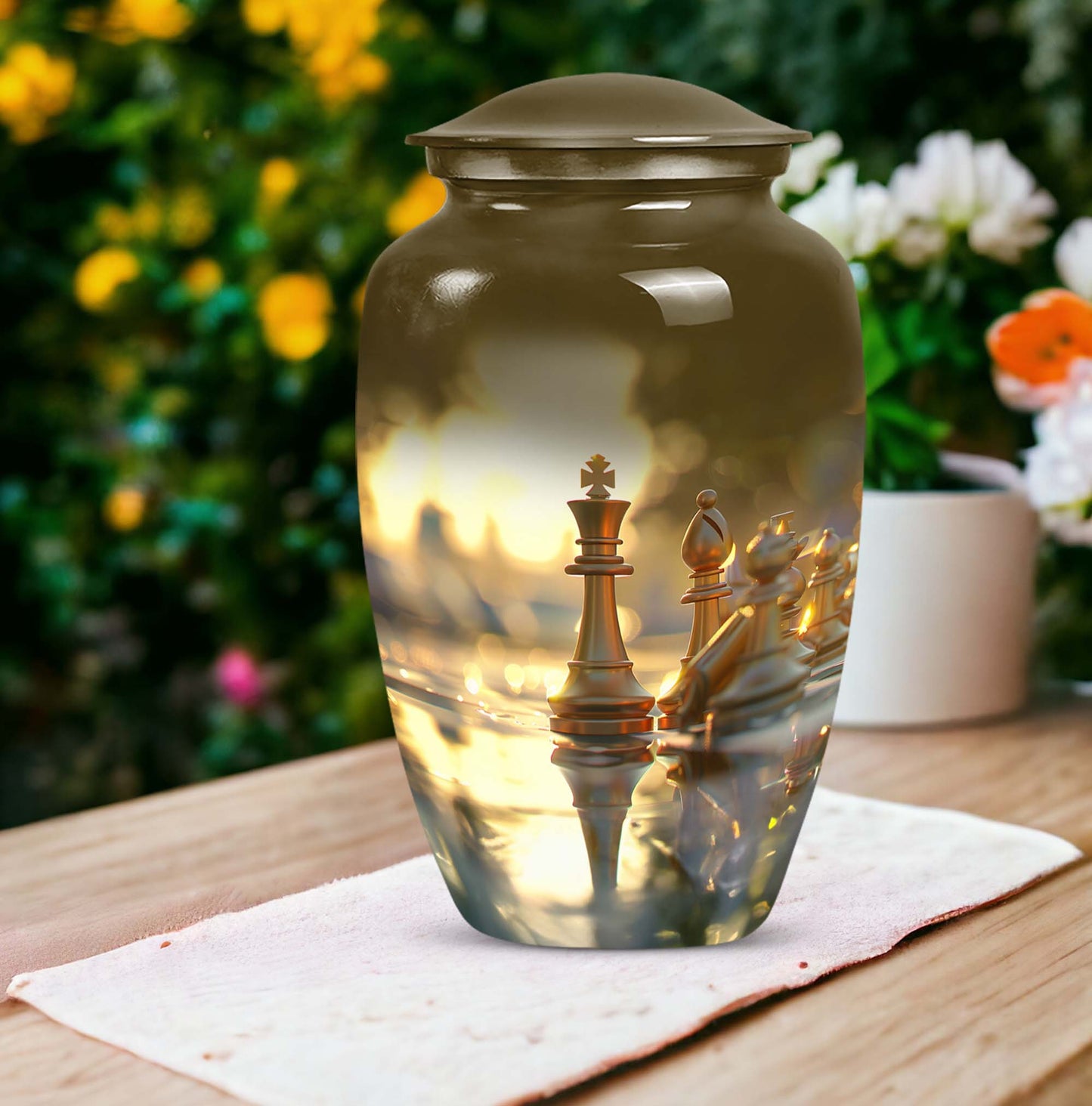 classic chess urn
