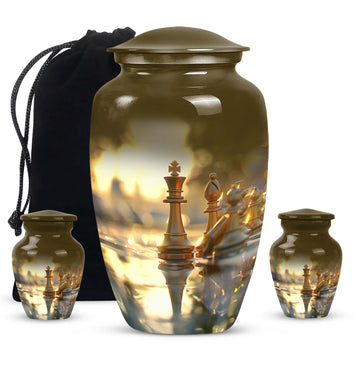 Large Urn with 2 Mini Urn