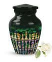 Classic chess-themed 10-inch funeral urn