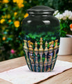 Classic chess-themed 10-inch funeral urn