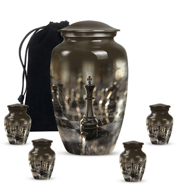 Large Urn with 4 Small Urn
