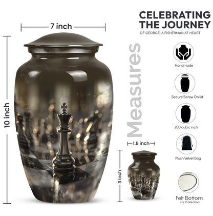 Chess Urn for women ashes.