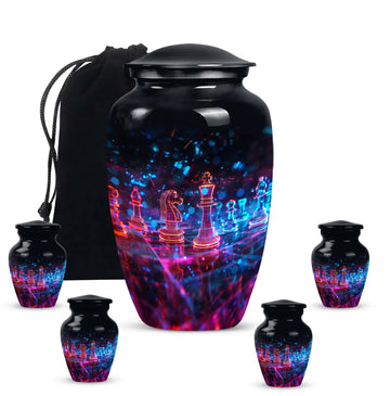 Large Urn with 4 Small Urn