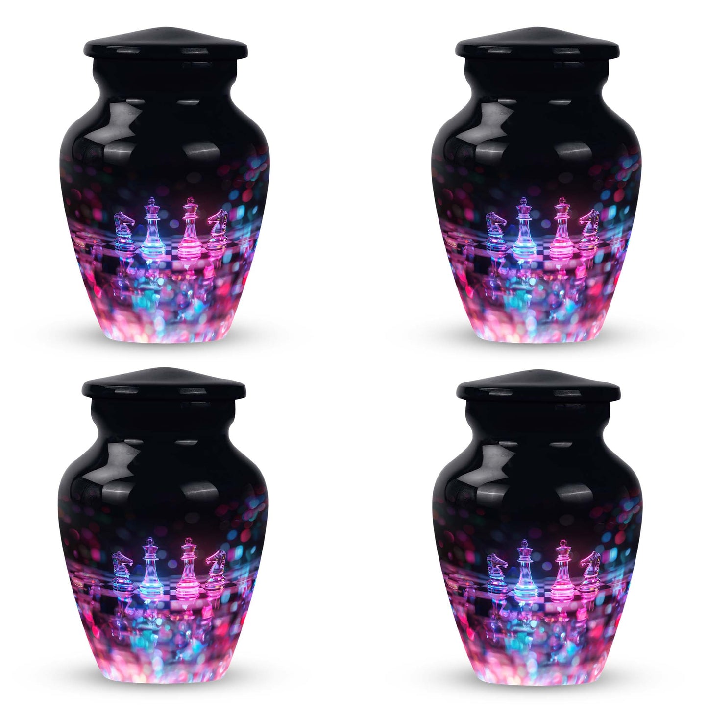 classic chess urn for female memorial urn.