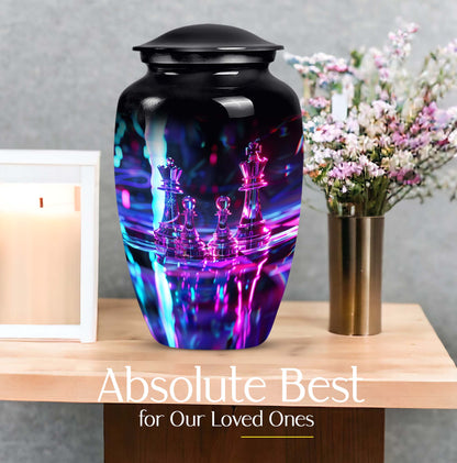 10inch Classic Chess Cremation Urn, ideal for dad's ashes