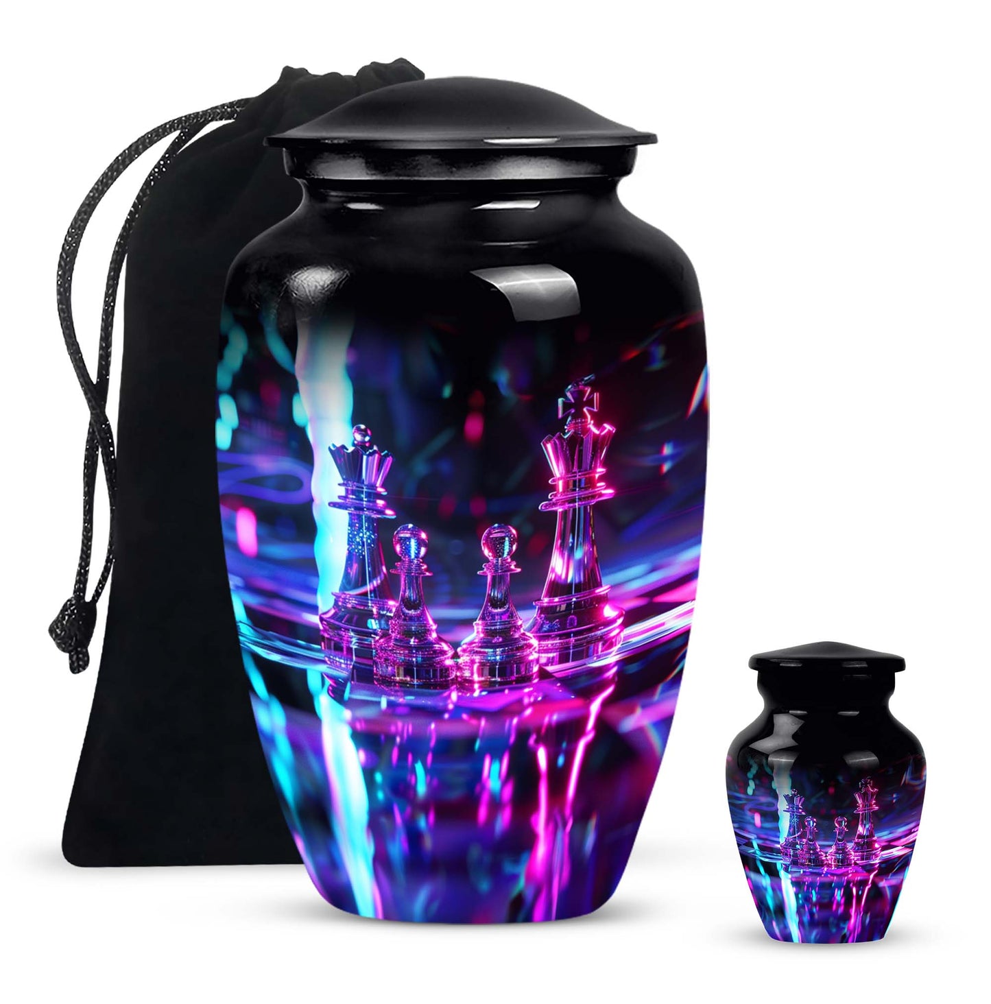 10inch Classic Chess Cremation Urn, ideal for dad's ashes