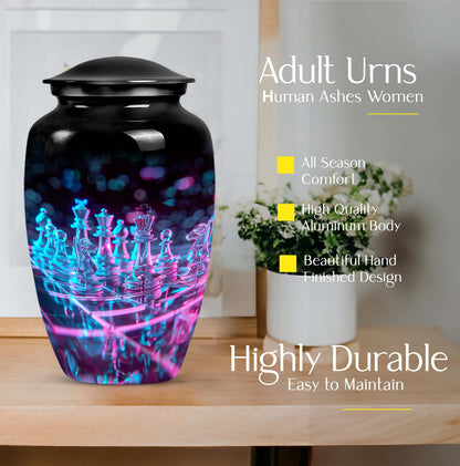 Classic 10-inch Chess Urn for male cremation ashes