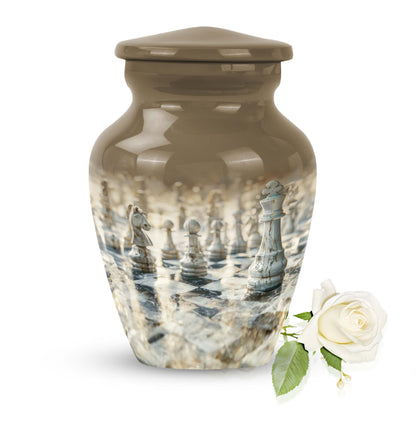 Chess Urn for woman's ashes