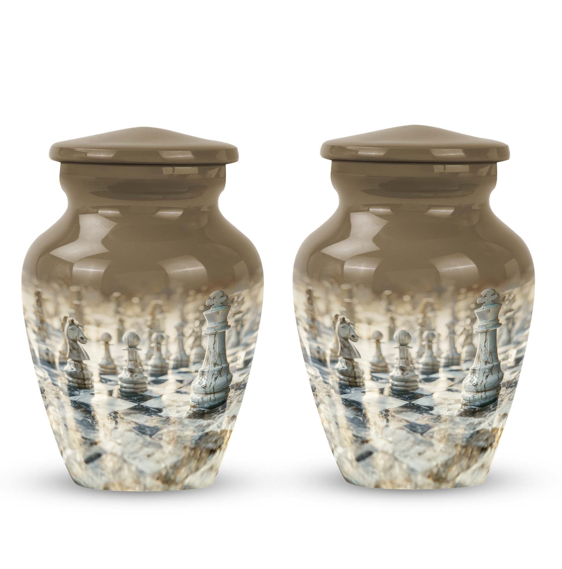 Chess Urn for woman's ashes