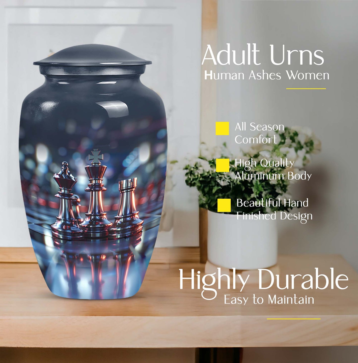 classic Chess urn for ashes