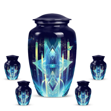 Large Urn with 4 Small Urn