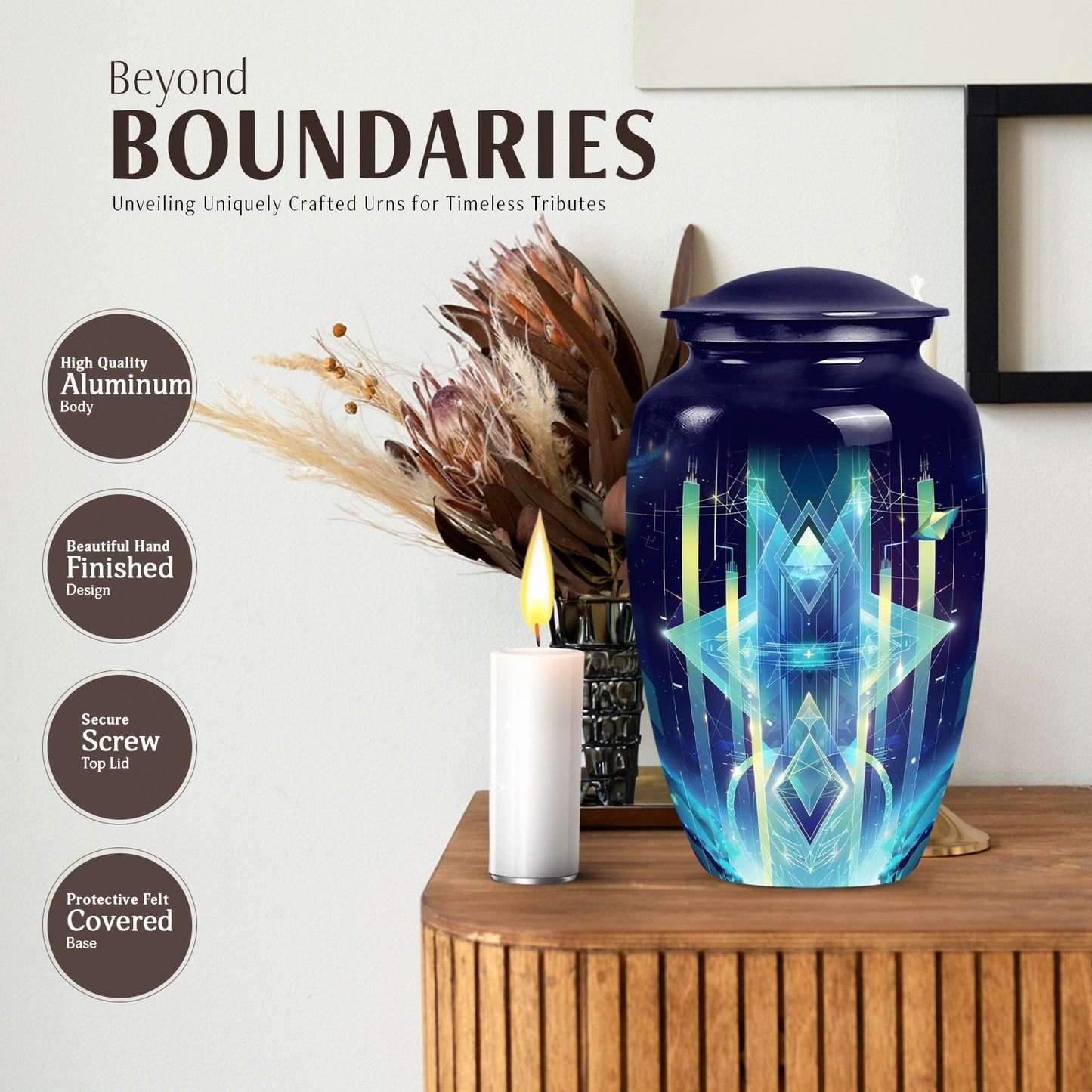 Classic 10 inch Zodiac Urn.