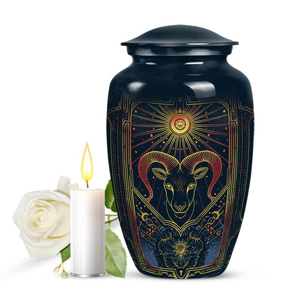  abstract zodiac burial urn 
