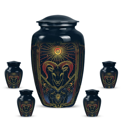  abstract zodiac burial urn 