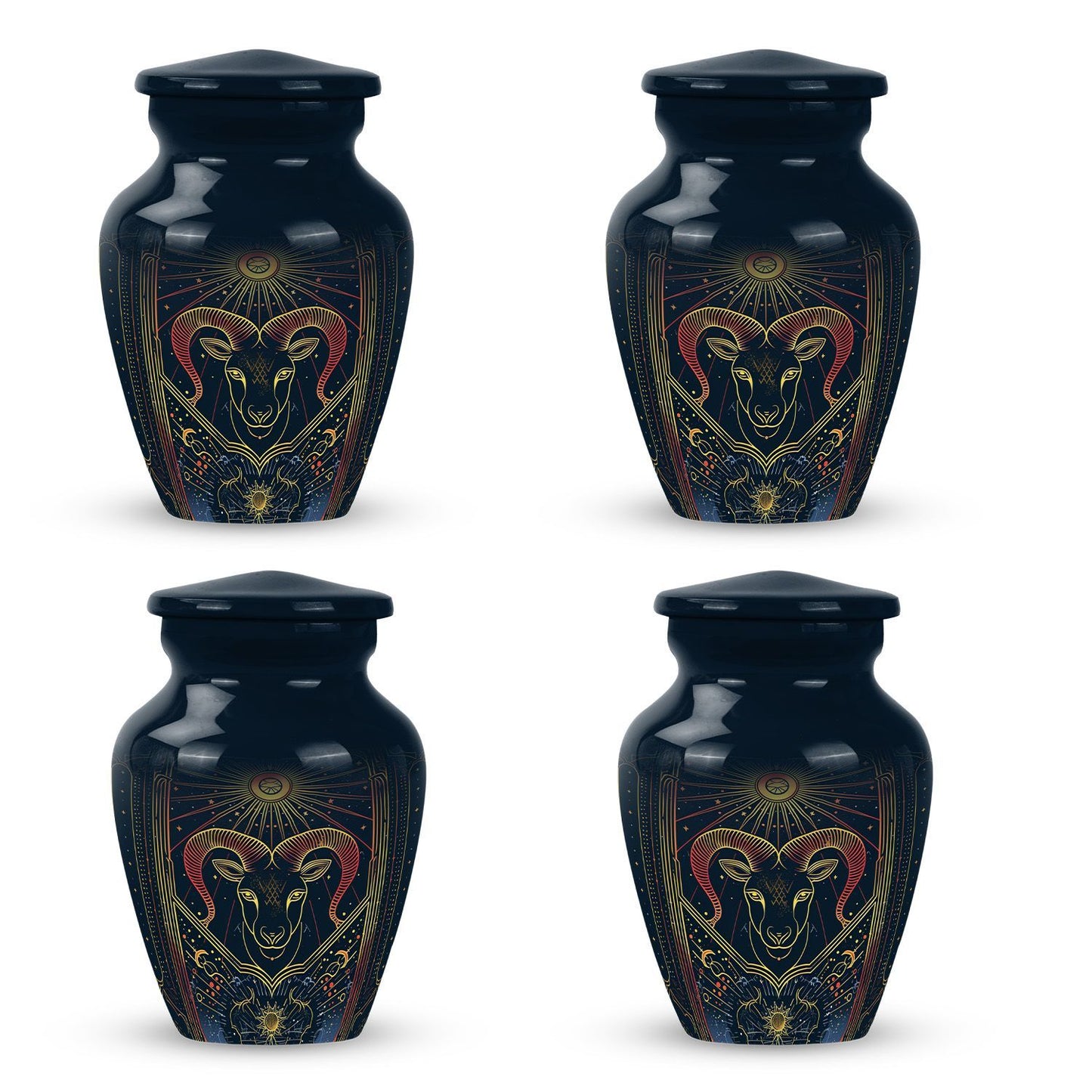  abstract zodiac burial urn 