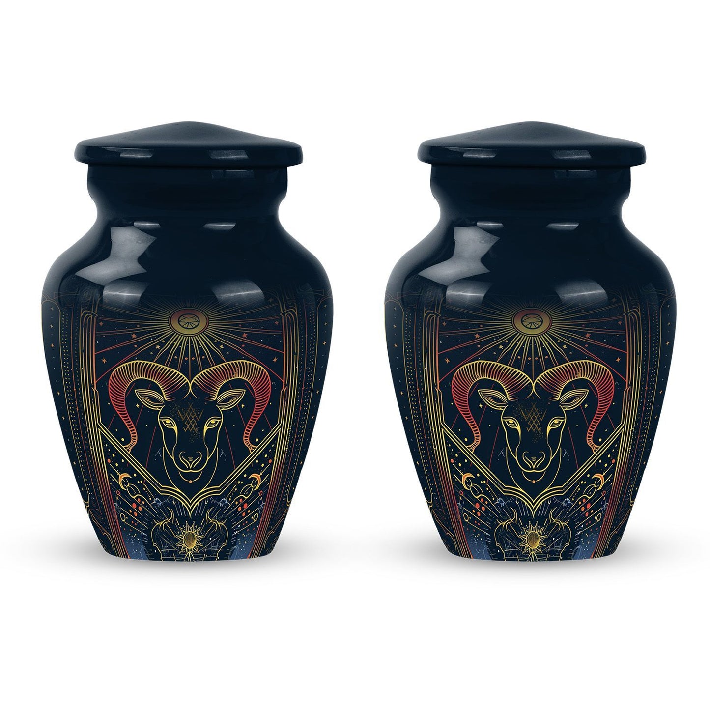  abstract zodiac burial urn 