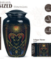  abstract zodiac burial urn 