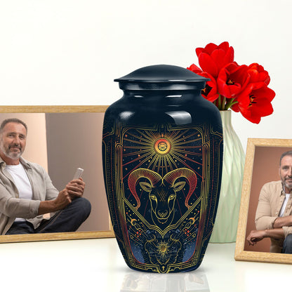  abstract zodiac burial urn 