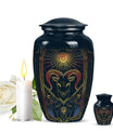  abstract zodiac burial urn 