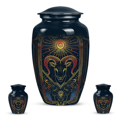  abstract zodiac burial urn 