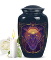 Handcrafted zodiac 10-inch urn for ashes with classic design