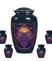Handcrafted zodiac 10-inch urn for ashes with classic design