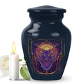 Handcrafted zodiac 10-inch urn for ashes with classic design