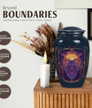 Handcrafted zodiac 10-inch urn for ashes with classic design
